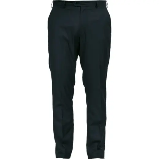 Mens Slim Fit Flat Front Pants Navy Front